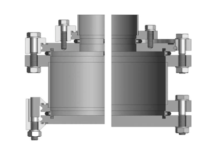 ISO flange components