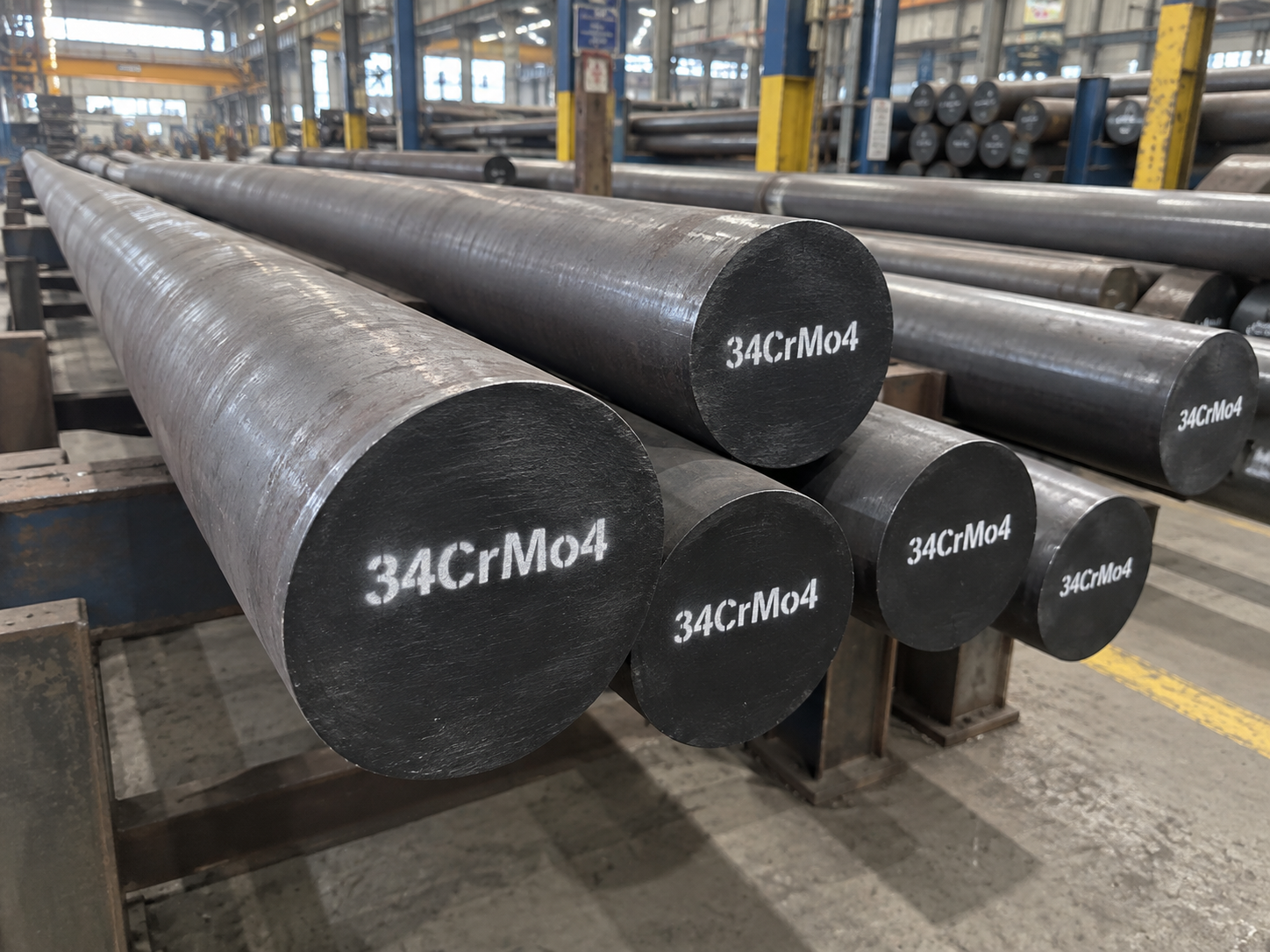 Пруток (круг) стальной 34CrMo4 купить в России с доставкой
