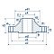 Фланец воротниковый нержавеющий DN15 PN16 Type 11/B1 EN 1092-1