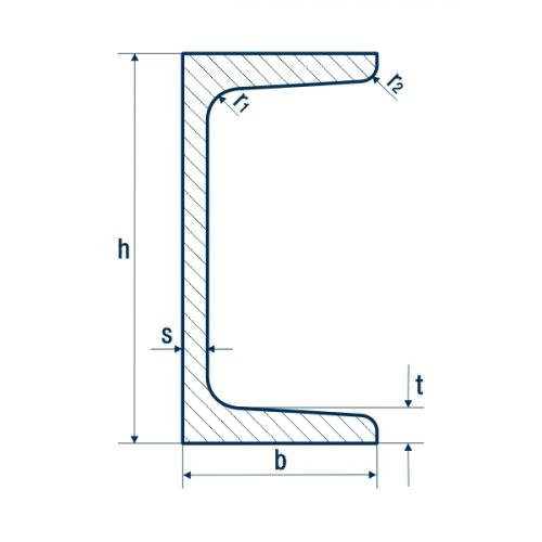 Гнутый швеллер чертеж