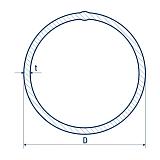 Труба круглая сварная 21,3х2,5 EN 10219