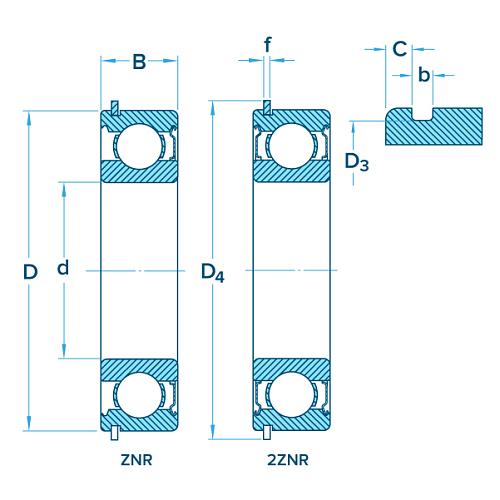 Подшипник SKF 6305-2ZNR